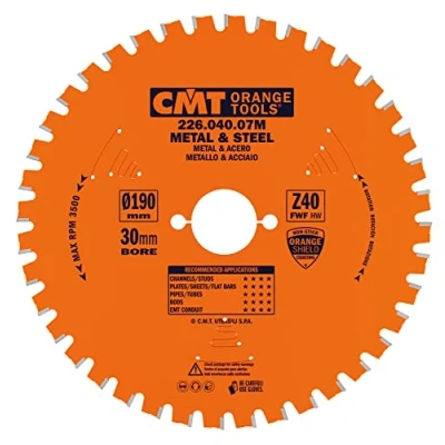 Abbildung von CMT ORANGE TOOLS 226.040.07M KREISSÄGEBLATT (PVC HOLZ) 190X2X30 Z=40 FWF