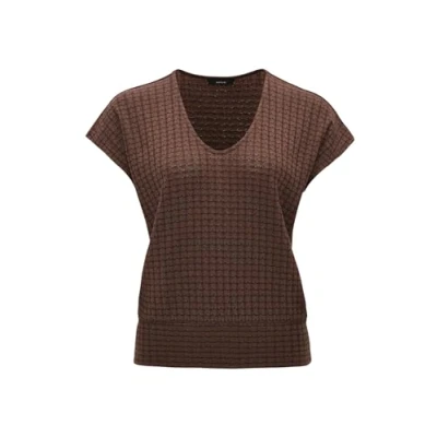 Abbildung von Opus Simurali Tshirt print, Damen, Größe: 40, Cocoa