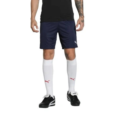 Abbildung von Puma Teamgoal Shorts kurze Sporthose, Herren, Größe: Medium, Navy/white