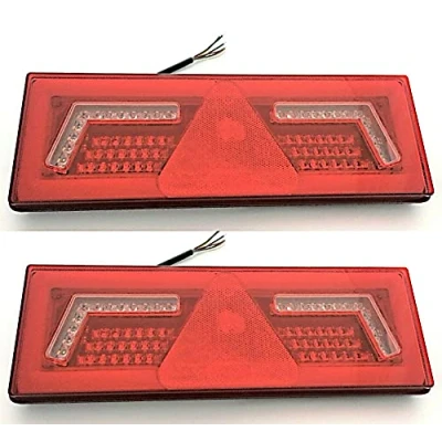 Abbildung von MelTruck® 2x LED Rückleuchte 6 Funktionen 12V 24V Traktor Bagger LKW Kipper Neon Effekt