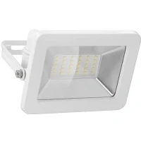 Abbildung von goobay 53873 LED Strahler Außen 30W / Außenstrahler IP65 Neutralweißes Licht 2550 lm/LED Scheinwerfer Fluter Wandmontage Gartenstrahler/Weiß