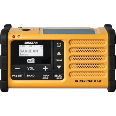 Abbildung von Sangean MMR 88 Survivor M8 radio Tragbares Notfall Kurbelradio mit Notsummer und LED Taschenlampe Schwarz/Gelb