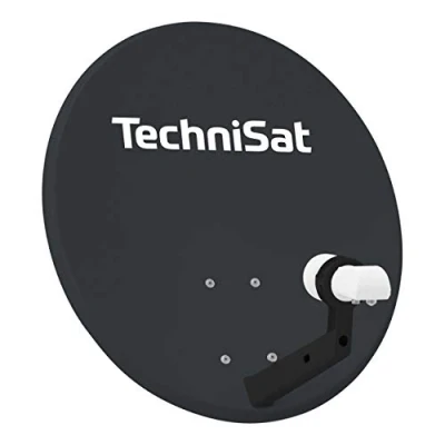 Abbildung von TechniSat TECHNITENNE 60 Sat Spiegel (60 cm, Stahl, Komplettset aus Antenne mit Masthalterung und Universal Twin LNB)