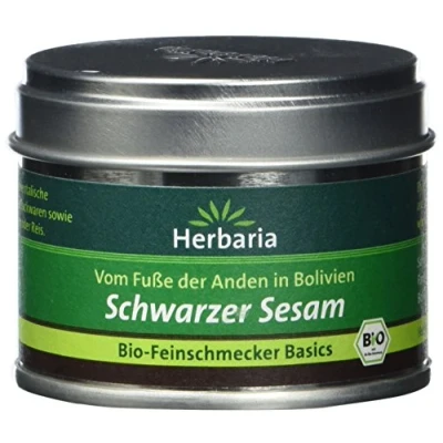 Abbildung von Herbaria Schwarzer Sesam, 1er Pack (1 x 35 g Dose) Bio