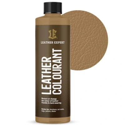 Abbildung von Sehr Deckend Wasser Lederfarbe Luxor Beige 250 ml Leather Paint für Natur und ÖkoLeder Dye Ohne Alkohol alle Lederaccessoires Reißt oder Blättert Nicht ab