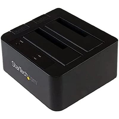 Abbildung von StarTech.com USB 3.1 (10 Gbit/s) Dual bay Festplatten Dockingstation für 2,5&quot; (6,4cm) / 3,5&quot; (8,9 cm) SATA SSD HDD mit UASP