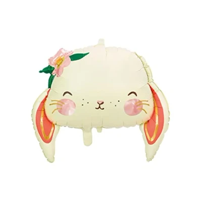 Abbildung von partydeco Luftballon, Folienballon Hase 65cm beige orange