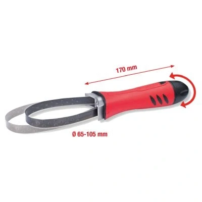 Abbildung von KS TOOLS 155.5003 Ölfilterband 155 110 Chrom Vanadium Stahl