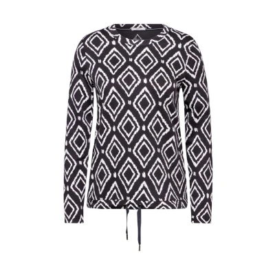 Abbildung von Cecil Bedrucktes Langarmshirt, Damen, Größe: XS, Grau