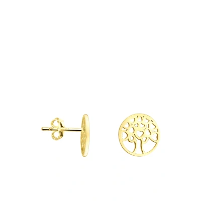 Abbildung von SOFIA MILANI Damen Ohrringe 925 Silber vergoldet/golden Baum des Lebens und der Herzen Ohrstecker 21000