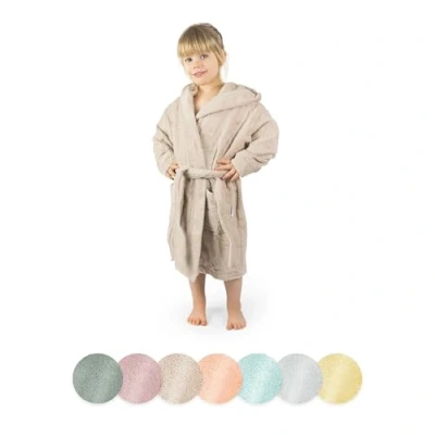 Abbildung von Ehrenkind Kinderbademantel mit Kapuze 100% Bio Baumwolle, Bademantel Kinder, Mädchen und Jungen