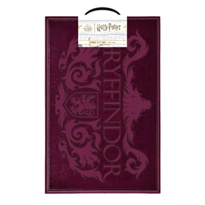 Abbildung von Harry Potter Fußmatte, Gryffindor Design, 40 x 60 cm, Gummimatte, Geschenke für Frauen, Männer, offizielles Merchandise Produkt