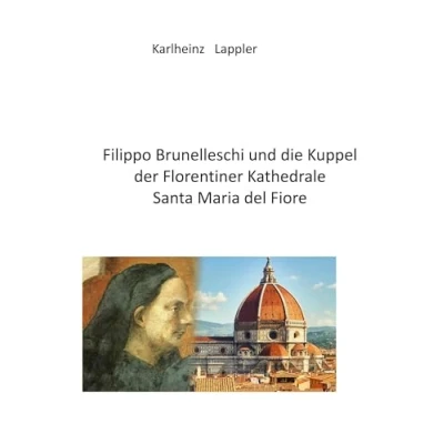 Abbildung von Filippo Brunelleschi und die Kuppel der Florentiner Kathedrale Santa Maria del fiore