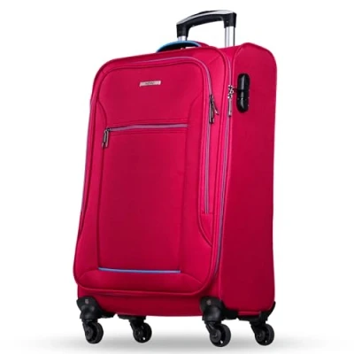 Abbildung von NOWI Sevilla Trolley M 55x40x20 Leichter Koffer 30L 4 Rollen &amp; Zahlenschloss BLAU
