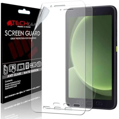 Abbildung von TECHGEAR 2er Pack entspiegelte Displayschutzfolien für das Galaxy Tab Active 5 8,0 Zoll (SM X306), matte Displayschutzfolie, entworfen Samsung 2024