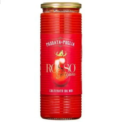 Abbildung von 12x Tomatenpüree Di Puglia Rosso Gargano Traditional 12 Flaschen à 690 ml + Italian Gourmet polpa 400g