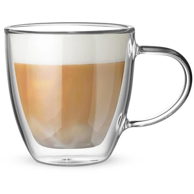 Abbildung von Bialetti Set 2 Becher Double Wall Capri, 160ml, Wärmeisolierung, Borosilikatglas