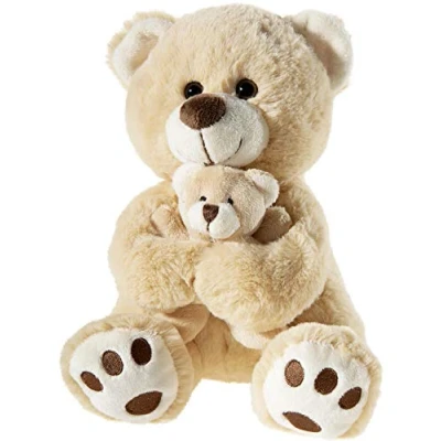 Abbildung von Heunec® Kuscheltier Misanimo, Bär mit Baby, hellbraun