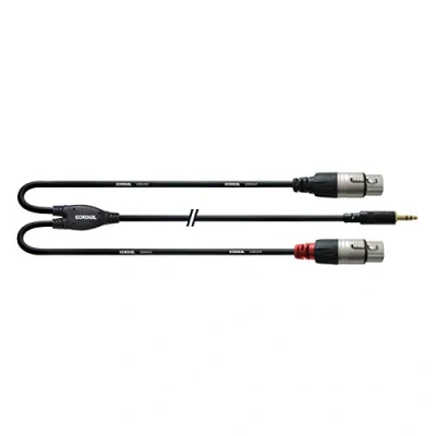 Abbildung von CORDIAL CABLES Y KABEL mit Hosenträger Mini Jack Stereo/2 XLR weiblich 1,8 m BRETELLE Essentials /