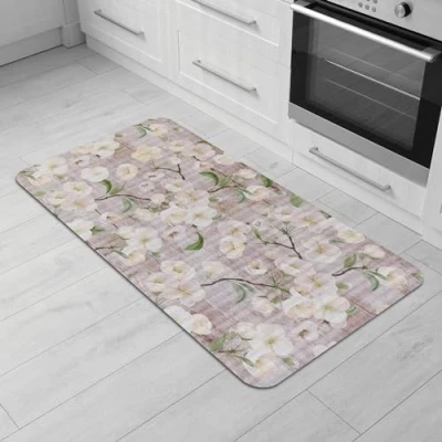 Abbildung von Comart, Austin Küchenteppich, aus Polyester, Bedruckt, rutschfest, Bloom, 50 x 100 cm
