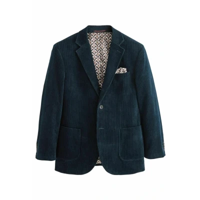 Abbildung von Next Skinny FIT Check Anzugsakko, Herren, Größe: 48xS, Navy blue