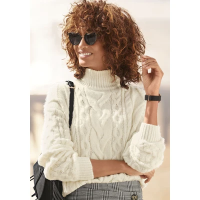 Abbildung von Buffalo Strickpullover, Damen, Größe: 32/34, Creme