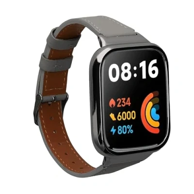 Abbildung von kwmobile Uhrenarmband Leder Sportarmband für Xiaomi Redmi Watch 3 Active Lite