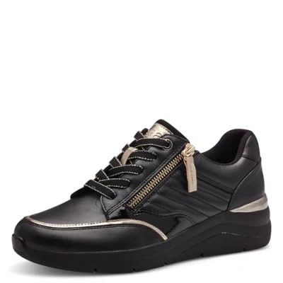 Abbildung von Jana Sneaker low, Damen, Größe: 37, Black gold Schuhe