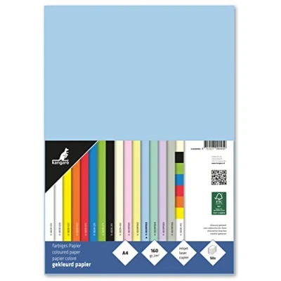 Abbildung von Papier Kangaro, Pastel Blauw