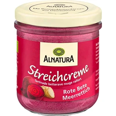Abbildung von Alnatura Bio Streichcreme Rote Beete und Meerrettich, 180g