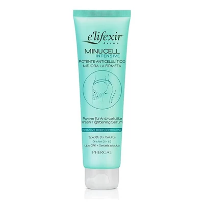 Abbildung von Elifexir, Minucell Intensive, Kraftvolles Anti Cellulite Serum, Straffende und Drainierende Creme, Bekämpft hartnäckige der Grade II III, Reduziert Orangenhaut, 150 ml