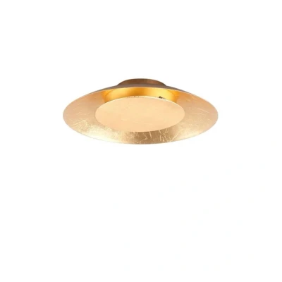 Abbildung von Lindby LED Deckenleuchte Keti, Leuchtmittel fest verbaut, warmweiß, Modern, Metall, gold, 1 flammig, inkl. Leuchtmittel, Lampe