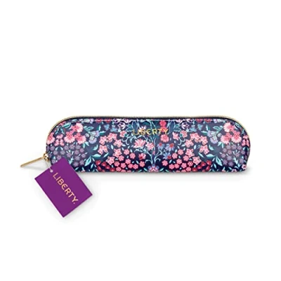 Abbildung von Liberty Tanjore Gardens Tile Navy Pencil Case