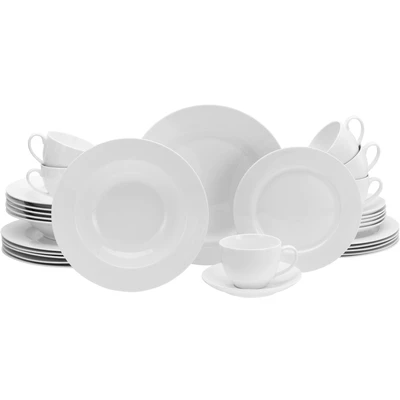 Abbildung von CreaTable Kombiservice &quot;Fleur Royal&quot;, (Set, 30 tlg.), extrem dünn, leicht, lichtdurchlässig