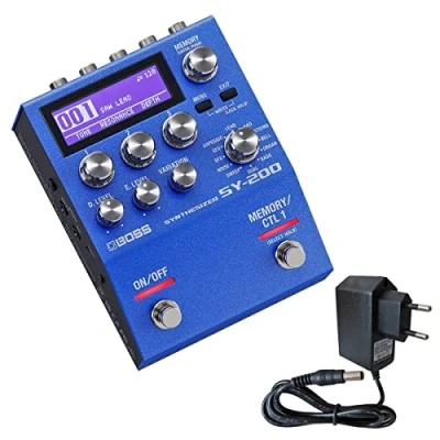 Abbildung von Boss SY 200 Synthesizer Effektgerät für Gitarre und Bass + keepdrum Netzteil 9v