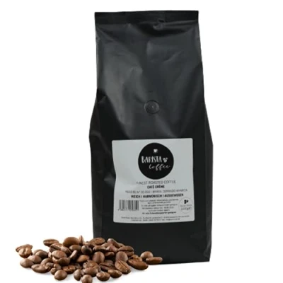 Abbildung von BLANK ROAST Barista Kaffee Coffee Cafe Creme ganze Bohnen ARABICA Nussiger Geschmack Gastrokaffee/Bürokaffee Größe 10x 1000g, als Bohne