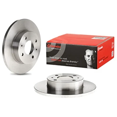 Abbildung von BREMBO Bremsscheibe NISSAN: SUNNY 2 Coupe, Hatchback 240mm 12mm 4 voll 08.4932.10 Bremsscheiben, Scheibenbremsen