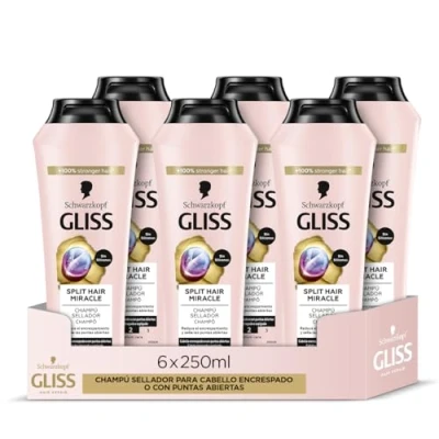 Abbildung von Schwarzkopf Gliss Kur Hair Repair Split Miracle Shampoo 6 x 250 ml