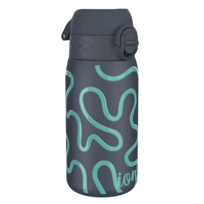 Abbildung von Ion8 Isolierte Edelstahl Trinkflasche, 320 ml, Auslaufsicher, Einhandöffnung, Sichere Verriegelung, Spülmaschinenfest, Klappdeckel, Tragegriff, Leicht zu Reinigen, Langlebig, Schnörkellose Linie