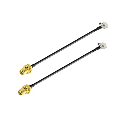 Abbildung von Vecys SMA Kabel Buchse Schott an TS9 Stecker zu Antennenkabel 4G Antennenrouter Verlängerungskabel 15 cm 6inch RG174 2 Stück 2G 3G Antenna