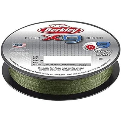 Abbildung von Berkley x9 Geflochtene Schnur Low Vis Grün 2000m 0.08mm (7.6kg)