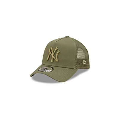 Abbildung von New Era York Yankees MLB Tonal Mesh Olive 9Forty Kids A Frame Adjustable Trucker Cap Youth