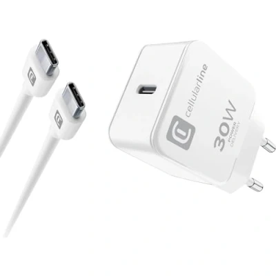 Abbildung von Cellularline USB C Charger Kit für Apple 30W PD White