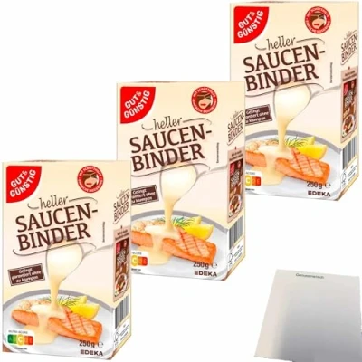 Abbildung von usy Bundle für Gut&amp;Günstig Soßenbinder hell 3er Pack (3X250g Packung) + Block
