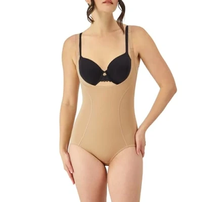 Abbildung von Maidenform Damen Formender Body ULTIMATE SLIMMER, Einfarbig, Gr. 44 (Herstellergröße: XXL), BEIGE (BODY BDB)