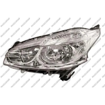 Abbildung von PRASCO PG3264904 Scheinwerfer links H7/H7 ohne Stellmotor für LWR PEUGEOT: 208 I Schrägheck