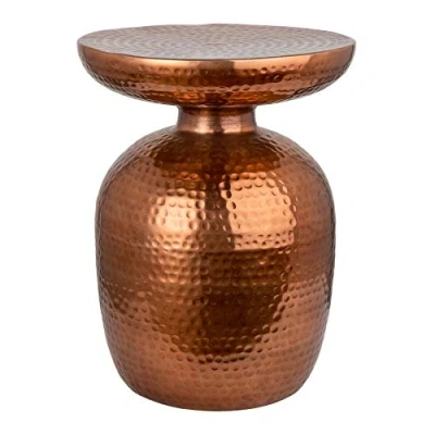 Abbildung von Invicta Interior Handgearbeiteter Beistelltisch Orient 36cm Kupfer Hammerschlag Design Wohnzimmertisch Couchtisch