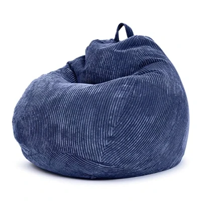Abbildung von Green Bean Sitzsack Scoop Cord (Indoor 90x110cm EPS Perlen Füllung &amp; Cordstoff, Kuschelig Weich Waschbar Drinnen Bodenkissen Liegekissen Sitzkissen), Sitzhocker Relax Sessel Kinder Erwachsene Stoff