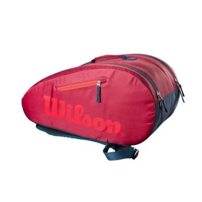 Abbildung von Wilson Padel Tasche Für Kinder und Jugendliche, Junior Bag, bis zu 3 Schläger, Rot (Infrarot)