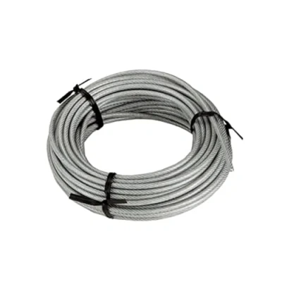 Abbildung von Connex DY2701386 Drahtseil Kunststoffummantelt mit Textilfaserseele, 15 m x 3 4 mm, verzinkt